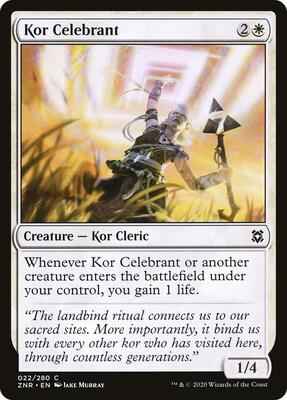 Magic: The Gathering - Zendikar Rising - Kor Celebrant - Common - Normal