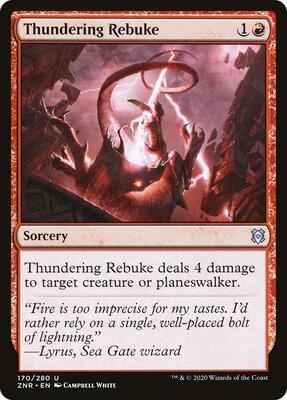 Magic: The Gathering - Zendikar Rising - Thundering Rebuke - Uncommon - Normal