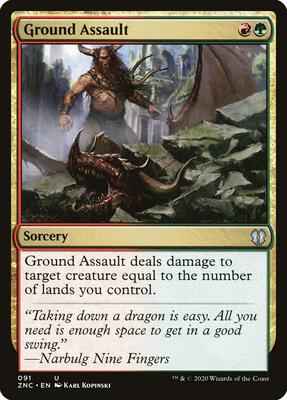Magic: The Gathering - Commander: Zendikar Rising - Ground Assault - Uncommon - Normal