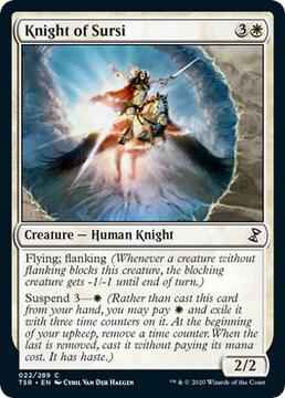 Magic: The Gathering - Time Spiral: Remastered - Knight of Sursi - Common - Normal