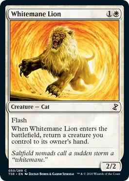 Magic: The Gathering - Time Spiral: Remastered - Whitemane Lion - Common - Normal