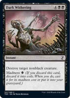 Magic: The Gathering - Time Spiral: Remastered - Dark Withering - Common - Normal