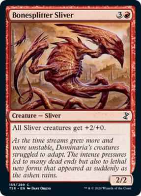 Magic: The Gathering - Time Spiral: Remastered - Bonesplitter Sliver - Common - Normal