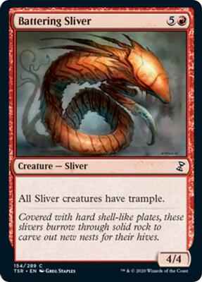 Magic: The Gathering - Time Spiral: Remastered - Battering Sliver - Common - Normal