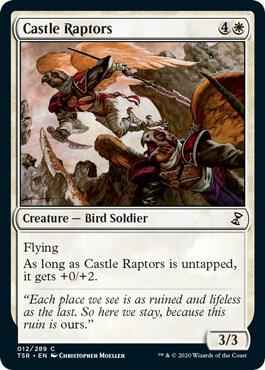 Magic: The Gathering - Time Spiral: Remastered - Castle Raptors - Common - Normal