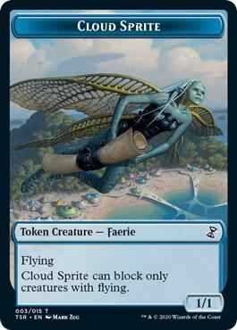 Magic: The Gathering - Time Spiral: Remastered - Cloud Sprite Token - Token - Normal
