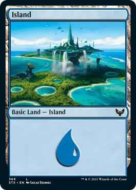 Magic: The Gathering - Strixhaven: School of Mages - Island (369) - Land - Normal