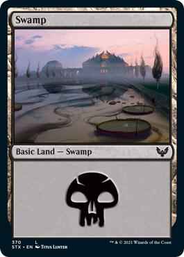 Magic: The Gathering - Strixhaven: School of Mages - Swamp (370) - Land - Normal