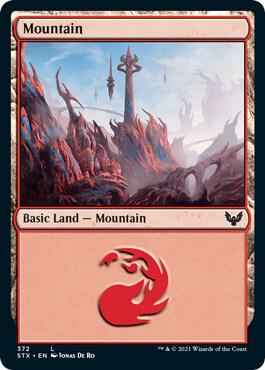 Magic: The Gathering - Strixhaven: School of Mages - Mountain (372) - Land - Normal