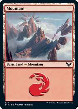 Magic: The Gathering - Strixhaven: School of Mages - Mountain (373) - Land - Normal