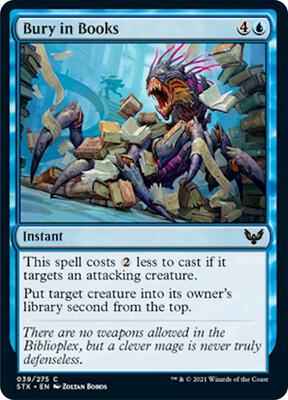 Magic: The Gathering - Strixhaven: School of Mages - Bury in Books - Common - Normal
