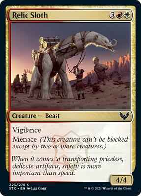 Magic: The Gathering - Strixhaven: School of Mages - Relic Sloth - Common - Normal