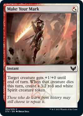 Magic: The Gathering - Strixhaven: School of Mages - Make Your Mark - Common - Normal