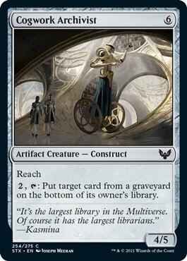 Magic: The Gathering - Strixhaven: School of Mages - Cogwork Archivist - Common - Normal