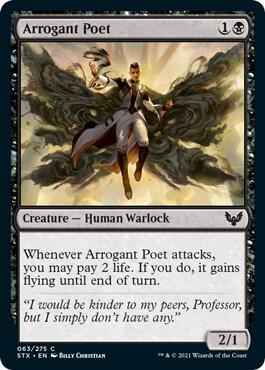 Magic: The Gathering - Strixhaven: School of Mages - Arrogant Poet - Common - Normal