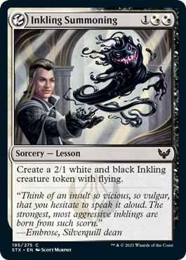 Magic: The Gathering - Strixhaven: School of Mages - Inkling Summoning - Common - Normal