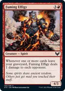 Magic: The Gathering - Strixhaven: School of Mages - Fuming Effigy - Common - Normal