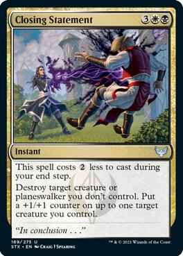 Magic: The Gathering - Strixhaven: School of Mages - Closing Statement - Uncommon - Normal