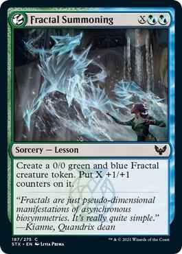 Magic: The Gathering - Strixhaven: School of Mages - Fractal Summoning - Common - Normal