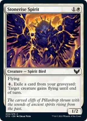 Magic: The Gathering - Strixhaven: School of Mages - Stonerise Spirit - Common - Normal