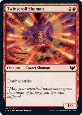 Magic: The Gathering - Strixhaven: School of Mages - Twinscroll Shaman - Common - Normal