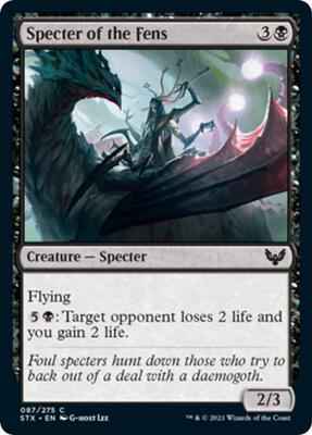 Magic: The Gathering - Strixhaven: School of Mages - Specter of the Fens - Common - Normal