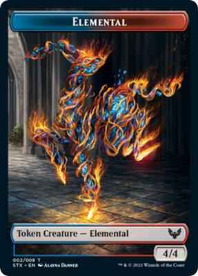 Magic: The Gathering - Strixhaven: School of Mages - Elemental Token - Token - Normal