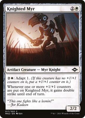 Magic: The Gathering - Modern Horizons 2 - Knighted Myr - Normal - Anime Card Craze