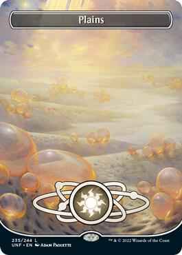 Magic: The Gathering - Unfinity - Plains (235) (Borderless) - Land - Normal