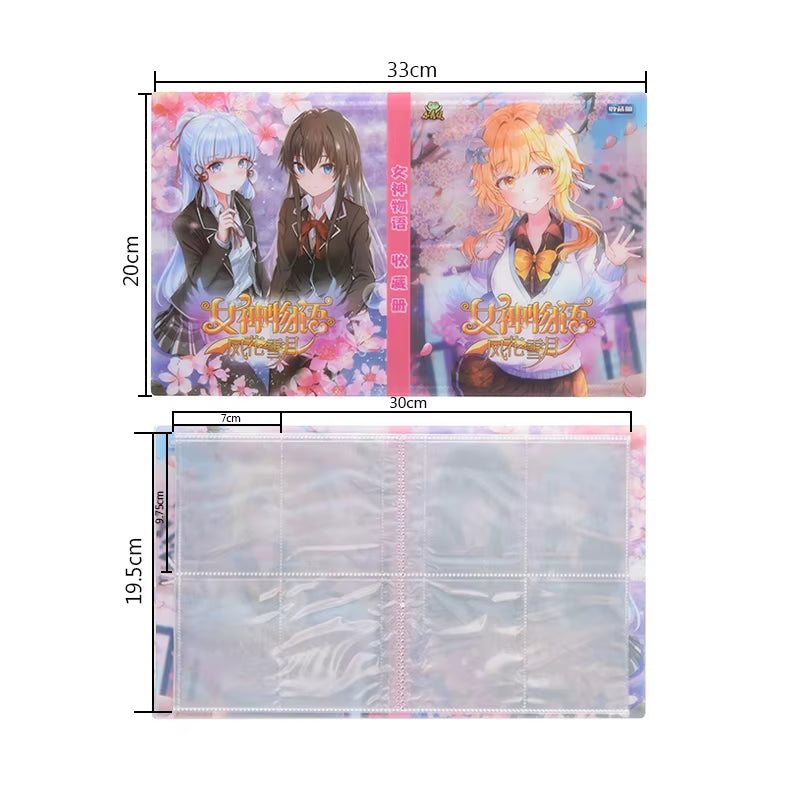 80/160Pcs Holder Album Goddess Story No Cards Novelty Gift Cards Book Album Book Top Loaded List Playing Cards