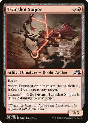 Magic: The Gathering - Kamigawa: Neon Dynasty - Twinshot Sniper - Uncommon - Normal