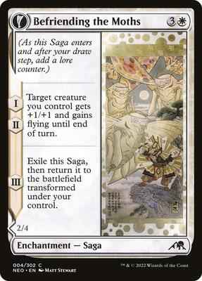 Magic: The Gathering - Kamigawa: Neon Dynasty - Befriending the Moths - Common - Normal