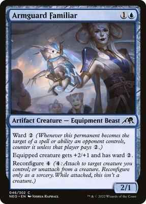 Magic: The Gathering - Kamigawa: Neon Dynasty - Armguard Familiar - Common - Normal