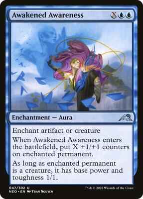 Magic: The Gathering - Kamigawa: Neon Dynasty - Awakened Awareness - Uncommon - Normal