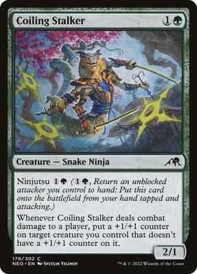 Magic: The Gathering - Kamigawa: Neon Dynasty - Coiling Stalker - Common - Normal
