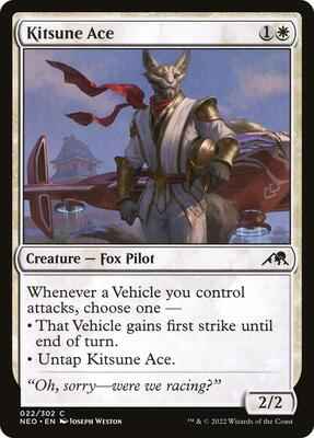 Magic: The Gathering - Kamigawa: Neon Dynasty - Kitsune Ace - Common - Normal