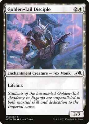 Magic: The Gathering - Kamigawa: Neon Dynasty - Golden-Tail Disciple - Common - Normal