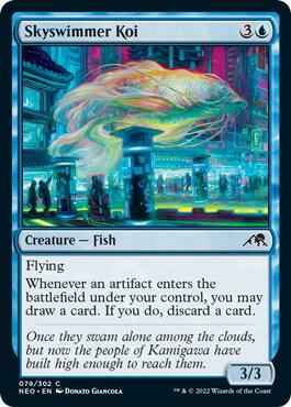 Magic: The Gathering - Kamigawa: Neon Dynasty - Skyswimmer Koi - Common - Normal