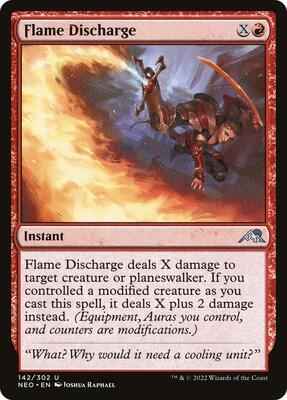 Magic: The Gathering - Kamigawa: Neon Dynasty - Flame Discharge - Uncommon - Normal