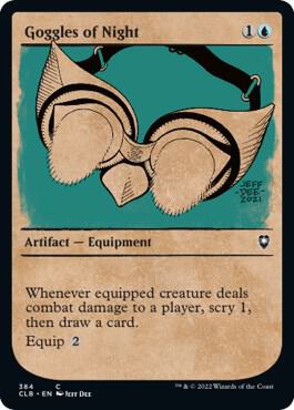 MTG - Battle for Baldur's Gate - Goggles of Night (Showcase) - Anime Card Craze