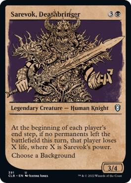 MTG - Battle for Baldur's Gate - Sarevok, Deathbringer (Showcase) - Anime Card Craze