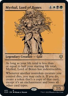 MTG - Battle for Baldur's Gate - Myrkul, Lord of Bones (Showcase) - Anime Card Craze