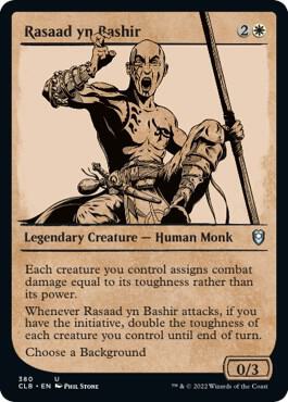 MTG - Battle for Baldur's Gate - Rasaad yn Bashir (Showcase) - Anime Card Craze