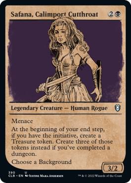 MTG - Battle for Baldur's Gate - Safana, Calimport Cutthroat (Showcase) - Anime Card Craze
