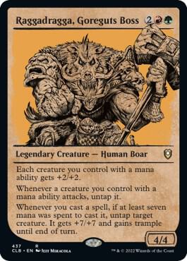 MTG - Battle for Baldur's Gate - Raggadragga, Goreguts Boss (Showcase) - Anime Card Craze