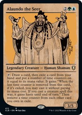 MTG - Battle for Baldur's Gate - Alaundo the Seer (Showcase) - Anime Card Craze