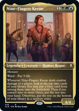 Magic: The Gathering - Commander Legends: Battle for Baldur's Gate - Nine-Fingers Keene (Foil Etched) - Foil