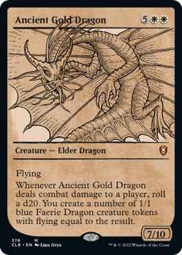 Magic: The Gathering - Commander Legends: Battle for Baldur's Gate - Ancient Gold Dragon (Showcase) - Normal