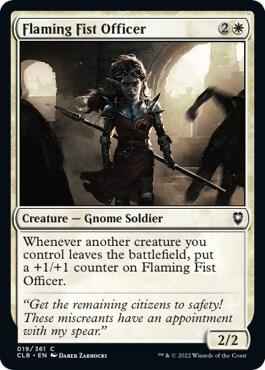 Magic: The Gathering - Commander Legends: Battle for Baldur's Gate - Flaming Fist Officer - Foil