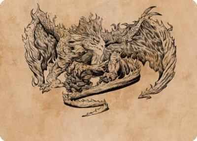 Magic: The Gathering - Art Series: Commander Legends: Battle for Baldur's Gate - Miirym, Sentinel Wyrm Art Card - Normal